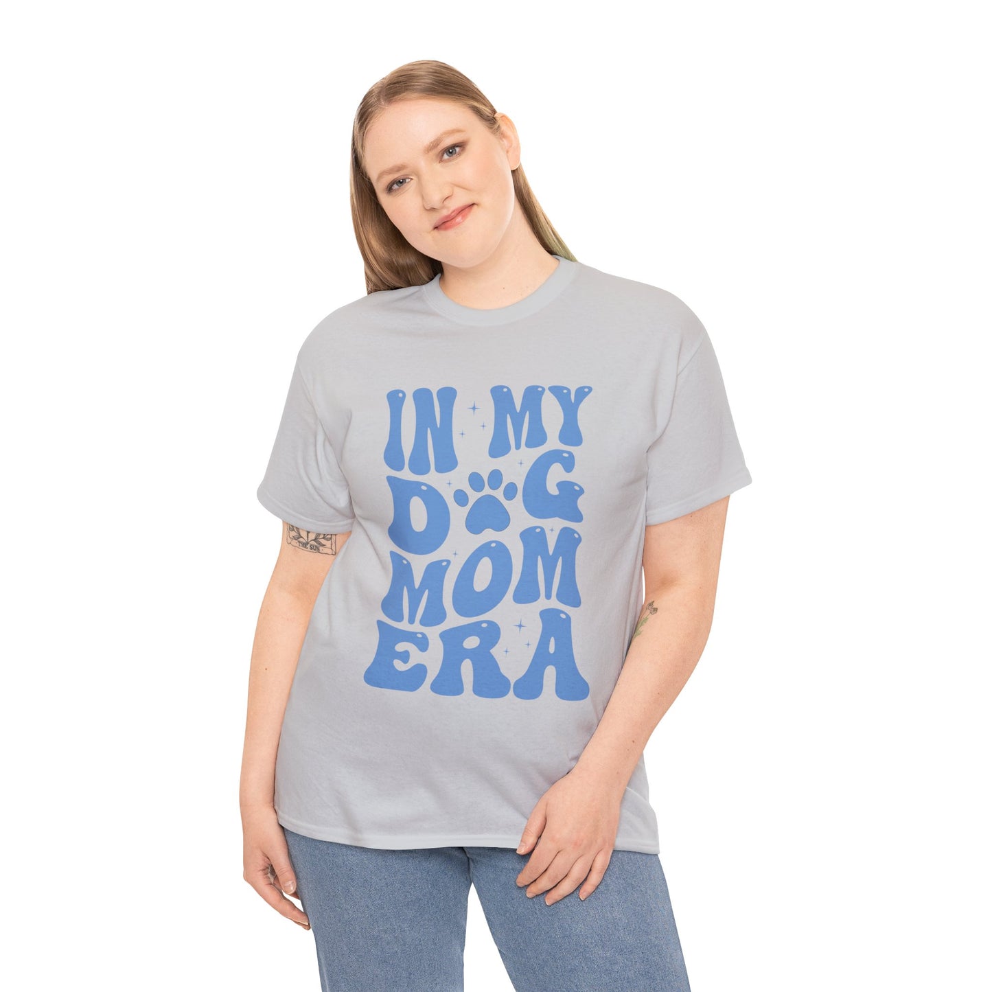 In My Dog Mom Era (Blue) Cotton Tee