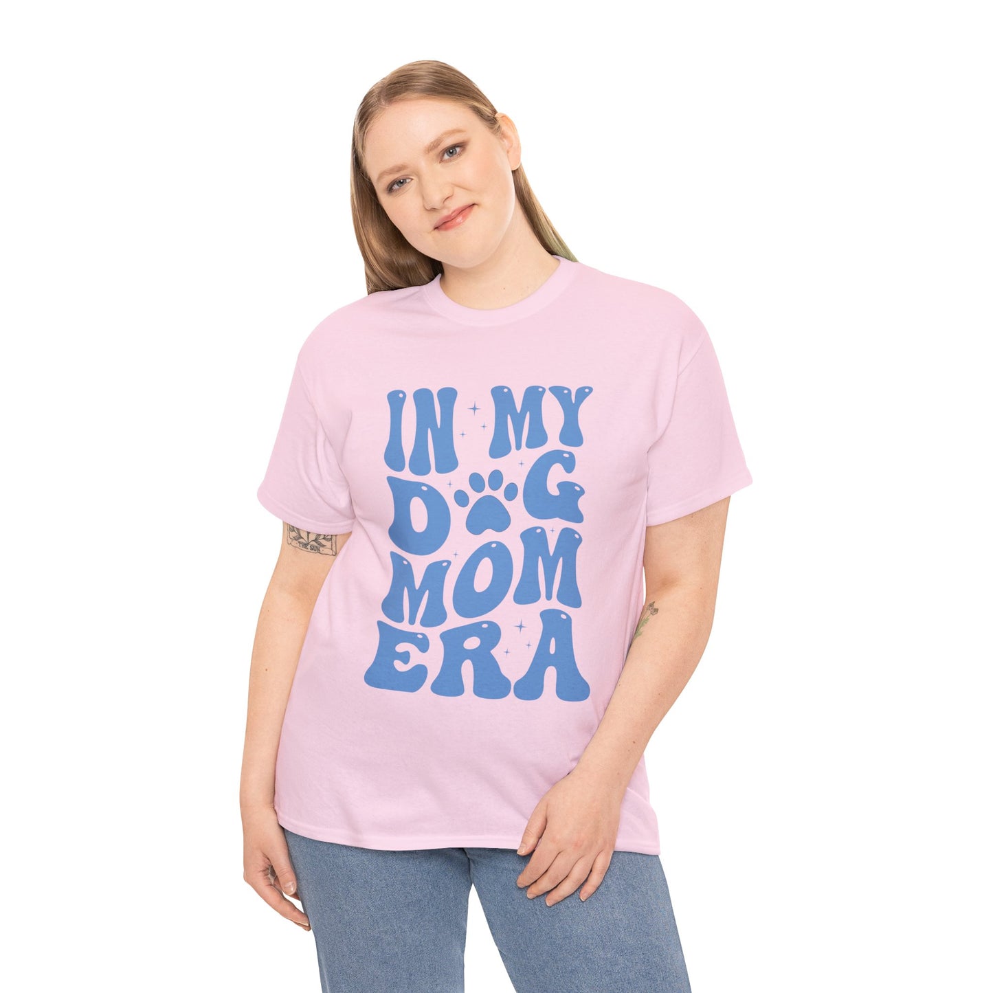 In My Dog Mom Era (Blue) Cotton Tee