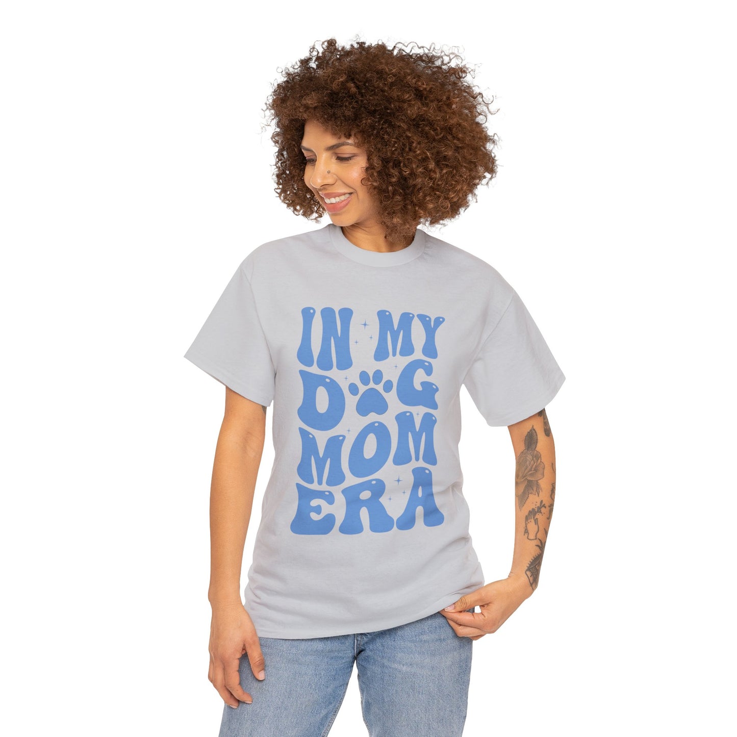 In My Dog Mom Era (Blue) Cotton Tee