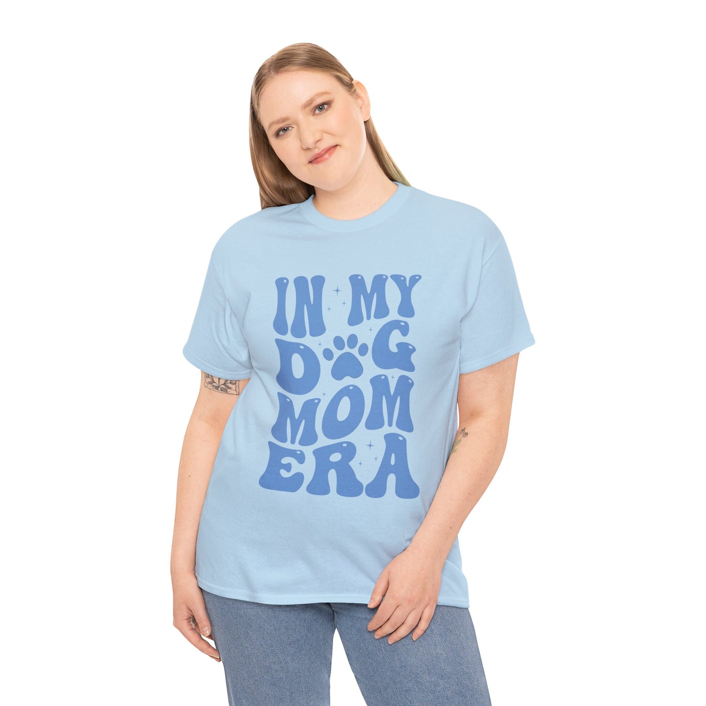 In My Dog Mom Era (Blue) Cotton Tee