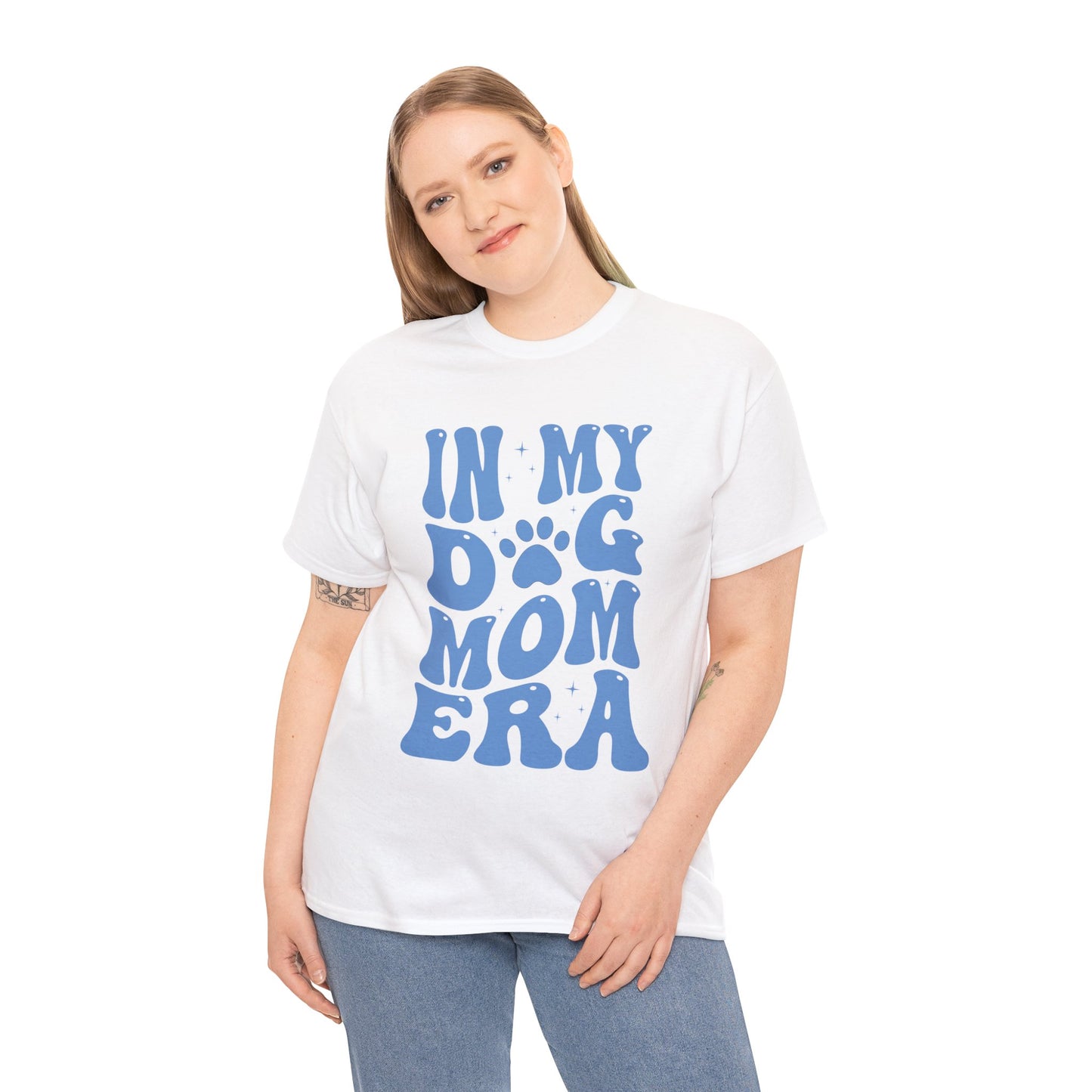 In My Dog Mom Era (Blue) Cotton Tee