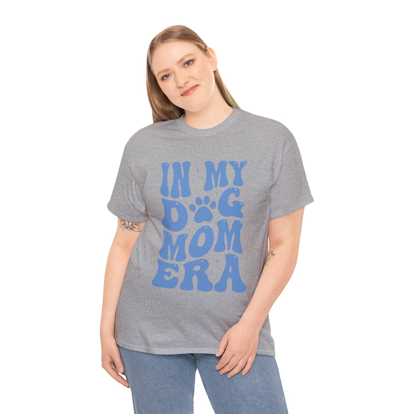 In My Dog Mom Era (Blue) Cotton Tee