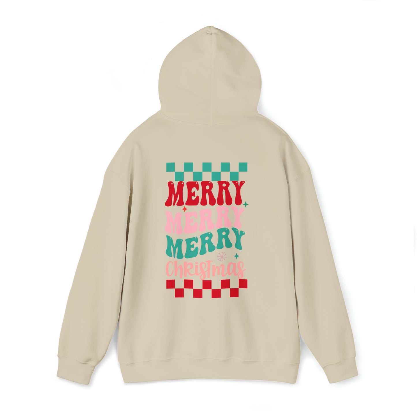 Merry Merry Merry Christmas Hooded Sweatshirt