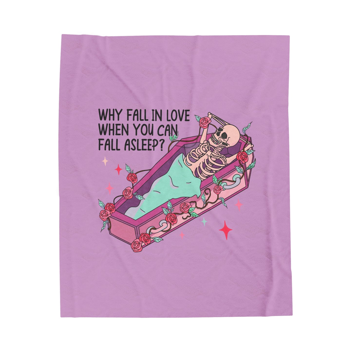 Why Fall In Love? Velveteen Plush Blanket