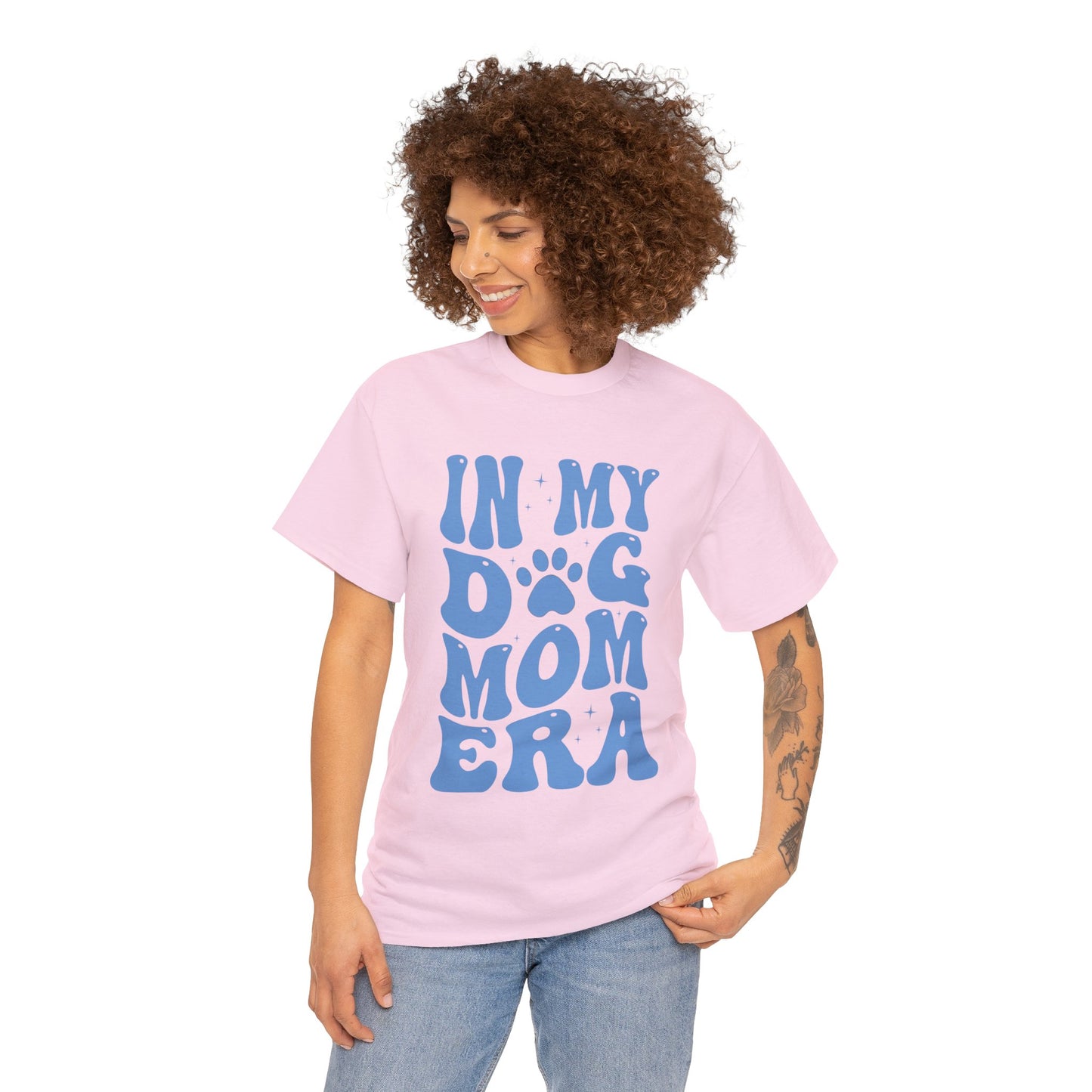 In My Dog Mom Era (Blue) Cotton Tee