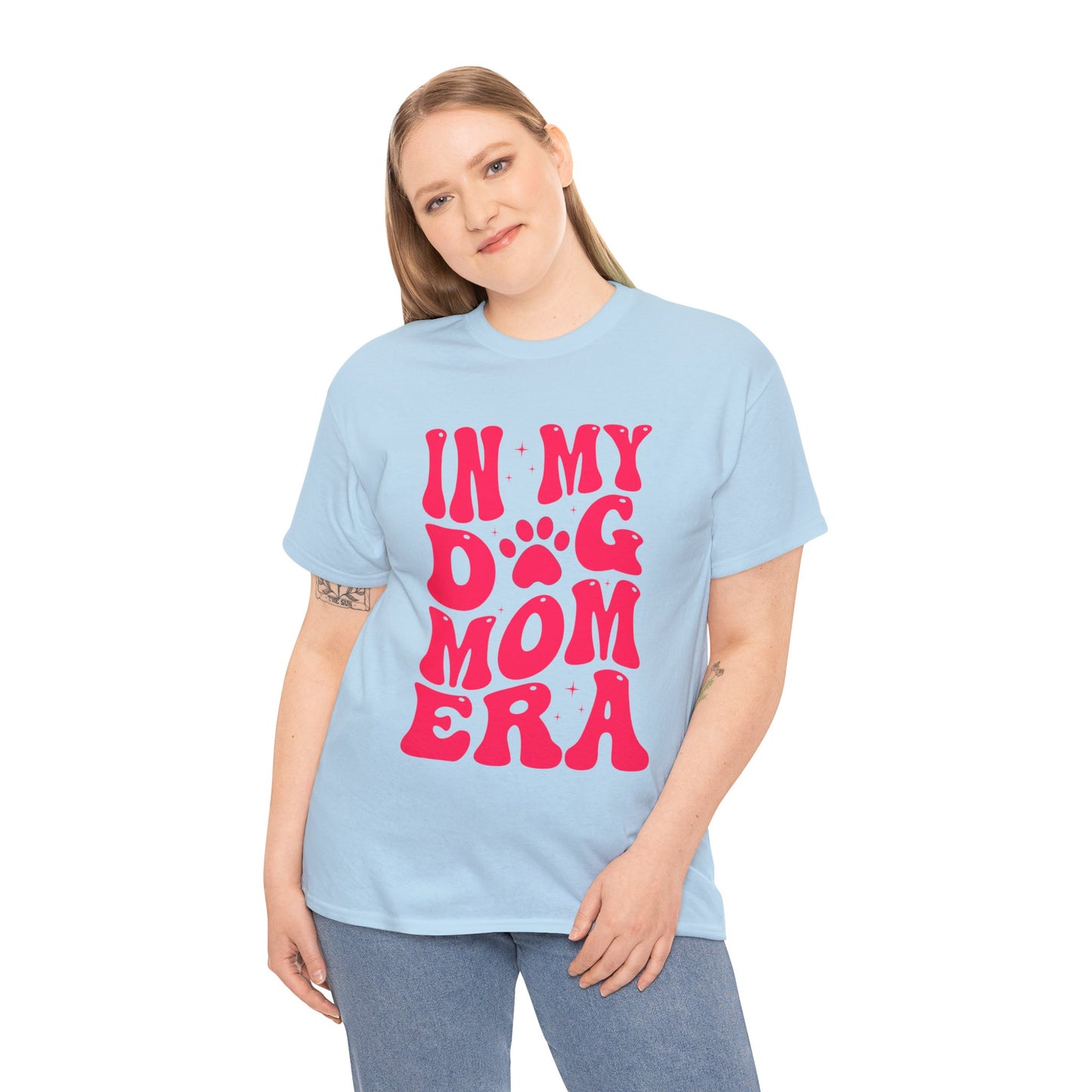 In My Dog Mom Era (Pink) Cotton Tee