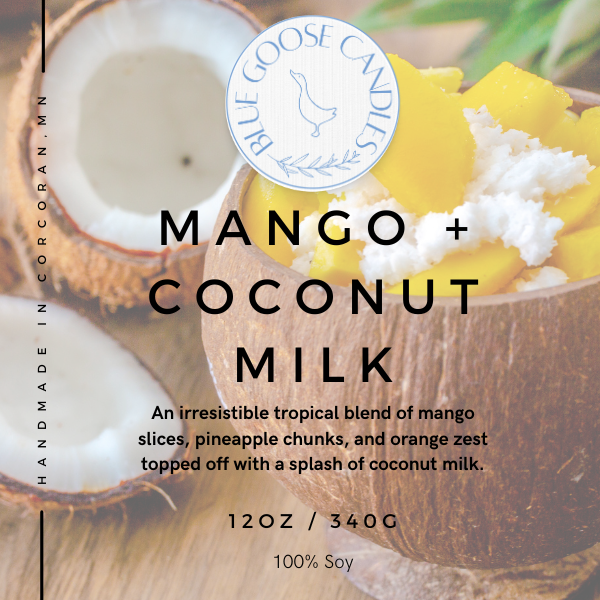 Mango + Coconut Milk 12 Oz.